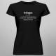 Bałagan - damska koszulka z nadrukiem