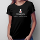 Pielęgniarka - osoba z wielkim sercem - damska koszulka z nadrukiem