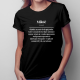 Miłość - damska koszulka z nadrukiem