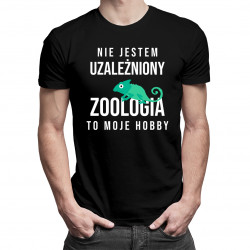 Zoologia to moje hobby - męska koszulka z nadrukiem