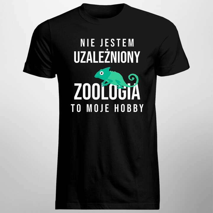 Zoologia to moje hobby - męska koszulka z nadrukiem