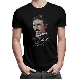 Nikola Tesla - męska koszulka z nadrukiem