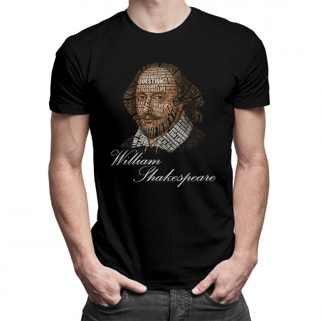 William Shakespeare - męska koszulka z nadrukiem