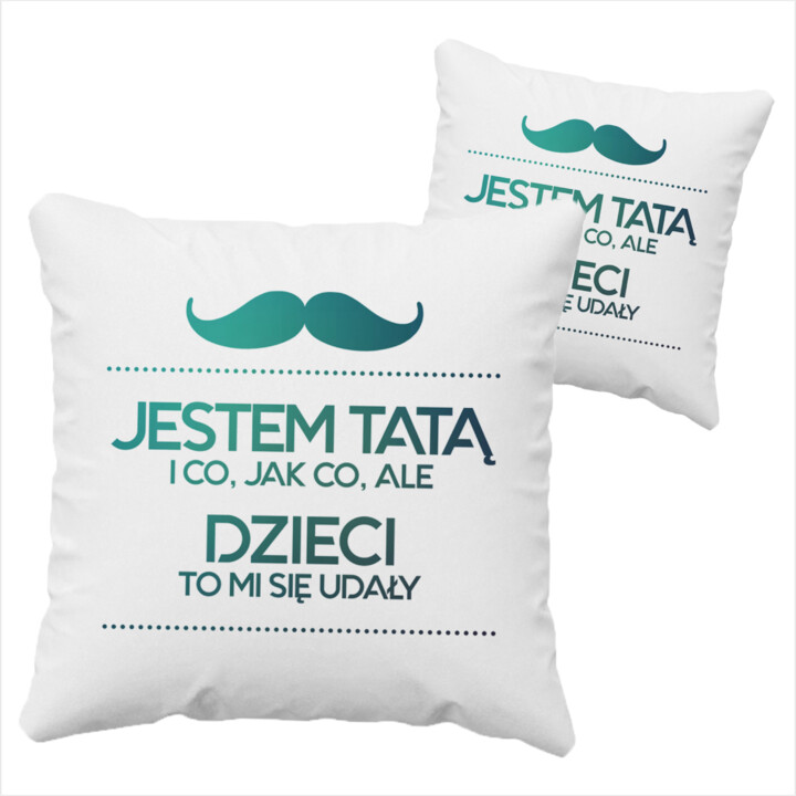 Poduszka z nadrukiem  - różne wzory - dzień ojca