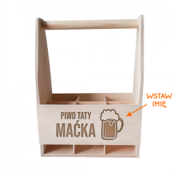 Piwo taty Maćka - personalizowane nosidło z grawerem