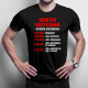 Monter rusztowań - stawka godzinowa - męska koszulka z nadrukiem