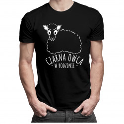 Czarna owca w rodzinie - męska koszulka z nadrukiem