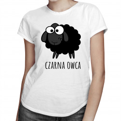 Czarna owca - damska koszulka z nadrukiem