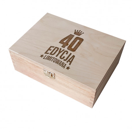 40 lat - edycja limitowana - drewniane pudełko z grawerem