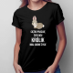Ciężko pracuję, żeby mój królik miał godne życie - damska koszulka z nadrukiem