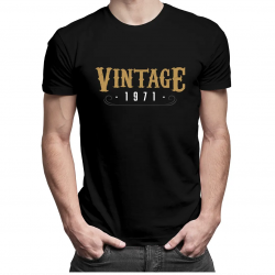 Vintage 1971 - męska koszulka z nadrukiem