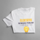 Elektryk rozwiązuje problemy - męska koszulka z nadrukiem