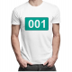 001 - męska koszulka z nadrukiem