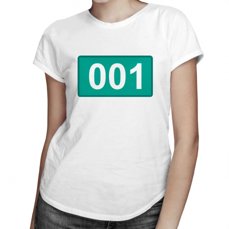 001 - damska koszulka z nadrukiem