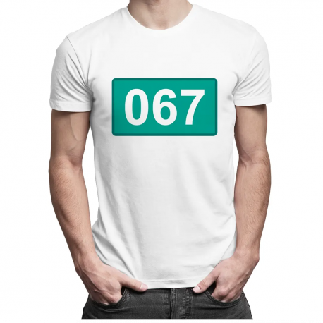 067 - męska koszulka z nadrukiem
