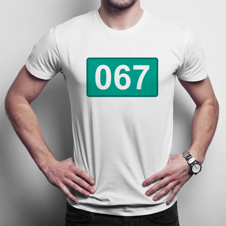 067 - męska koszulka z nadrukiem