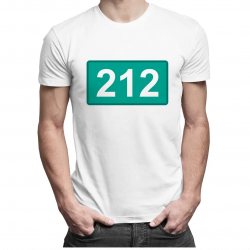 212 - męska koszulka z nadrukiem