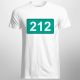 212 - męska koszulka z nadrukiem