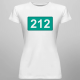 212 - damska koszulka z nadrukiem
