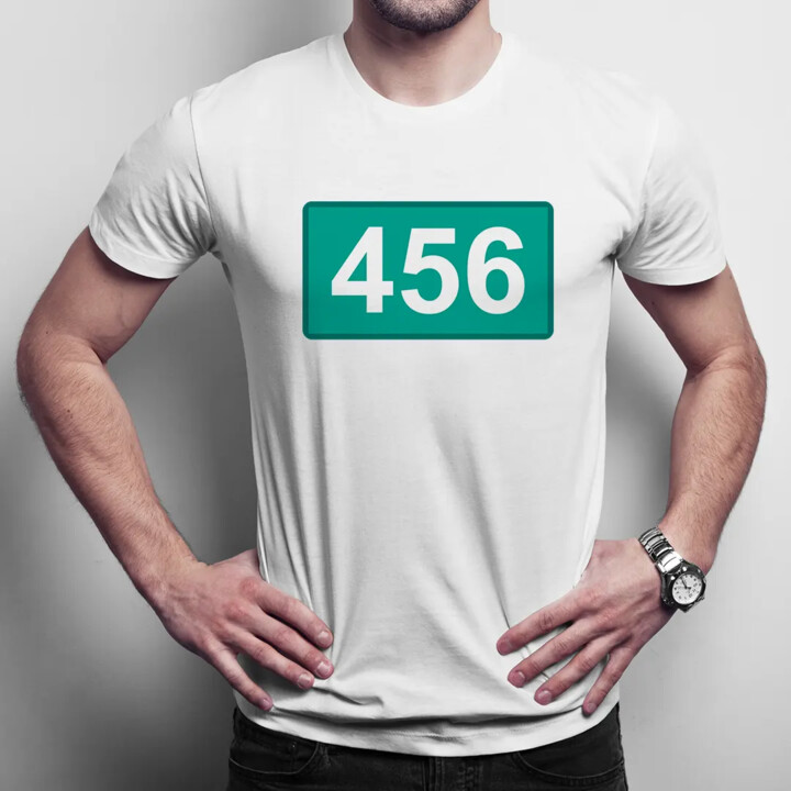 456 - męska koszulka z nadrukiem