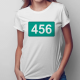 456 - damska koszulka z nadrukiem