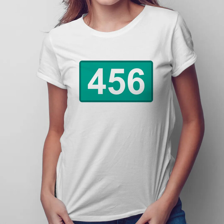 456 - damska koszulka z nadrukiem