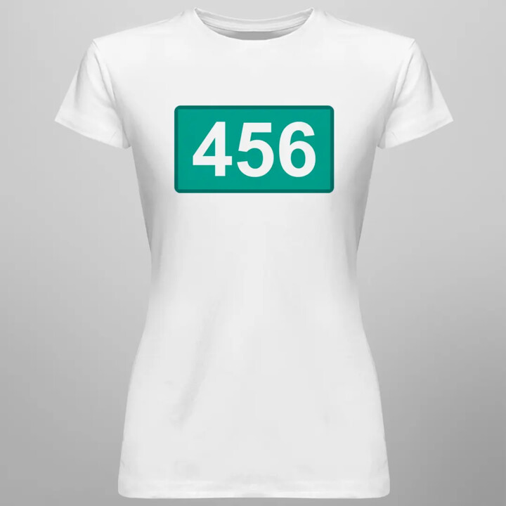 456 - damska koszulka z nadrukiem