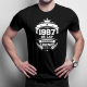 1987 Narodziny legendy 35 lat - męska koszulka z nadrukiem