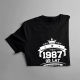 1986 Narodziny legendy 35 lat - damska koszulka z nadrukiem