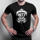 1977 Narodziny legendy 45 lat - męska koszulka z nadrukiem