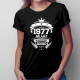 1977 Narodziny legendy 45 lat - damska koszulka z nadrukiem