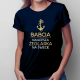 Babcia - najlepsza żeglarka na świecie - damska koszulka z nadrukiem