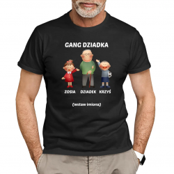 Gang dziadka - męska koszulka na prezent – produkt personalizowany