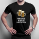 Piwo lepsze od chleba, bo gryźć nie trzeba - męska koszulka z nadrukiem