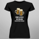Piwo lepsze od chleba, bo gryźć nie trzeba - damska koszulka z nadrukiem