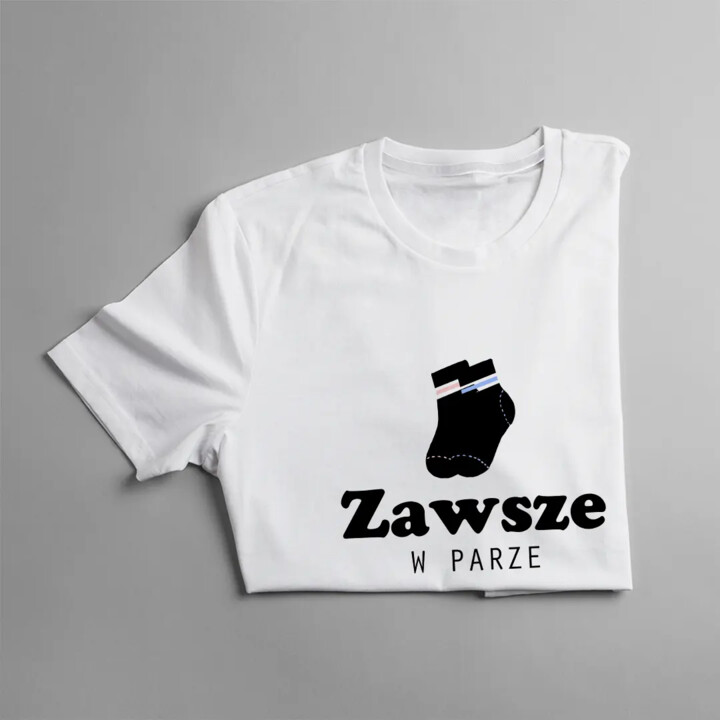Zawsze w parze - damska koszulka z nadrukiem