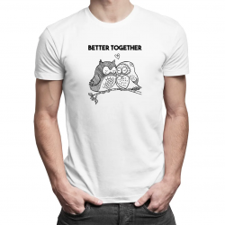 Better together - męska koszulka z nadrukiem