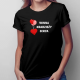 Winna kradzieży serca - damska koszulka z nadrukiem