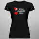 Winna kradzieży serca - damska koszulka z nadrukiem