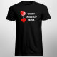 Winny kradzieży serca - męska koszulka z nadrukiem