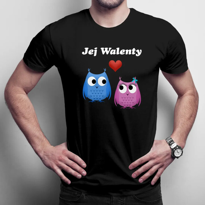 Jej Walenty - męska koszulka z nadrukiem