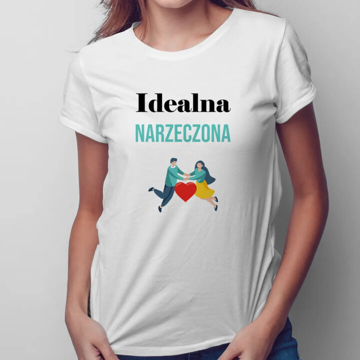 Zawsze w parze - damska koszulka z nadrukiem