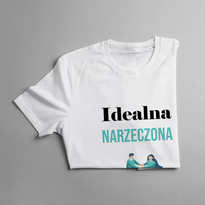 Zawsze w parze - damska koszulka z nadrukiem