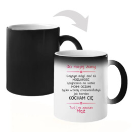 Do mojej żony - magiczny kubek z nadrukiem