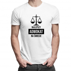 Najlepszy adwokat na świecie  - męska koszulka z nadrukiem