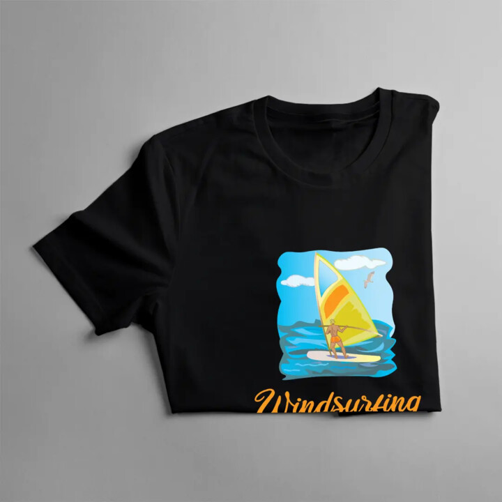 Windsurfing - to nie hobby to styl życia - damska koszulka z nadrukiem