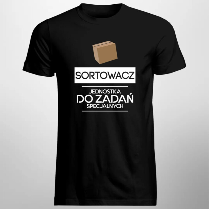 Sortowacz - jednostka do zadań specjalnych - męska koszulka z nadrukiem