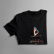 Windsurfing is my break from reality - damska koszulka z nadrukiem