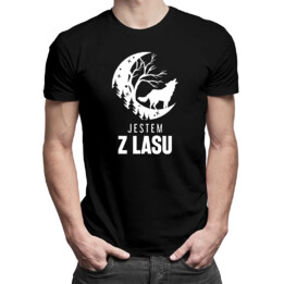 Jestem z lasu - męska koszulka z nadrukiem
