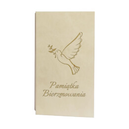 Pamiątka Bierzmowania - pudełko na pieniądze z grawerem
